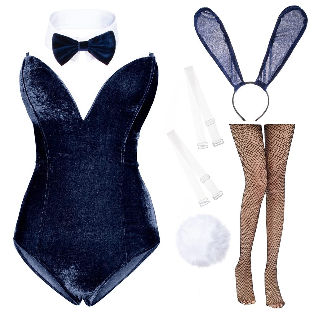 9557 Anime Bunny Girl Costume One Piece Bodysuit Halloween Cosplay Catsuit